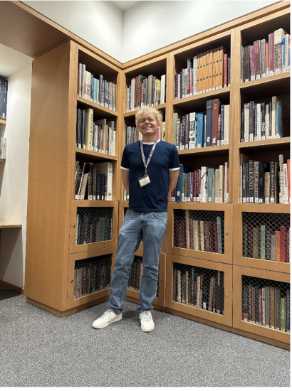 Photo: Jeff Whalen in the Miller Room at the Billie Jean King Main Library Branch